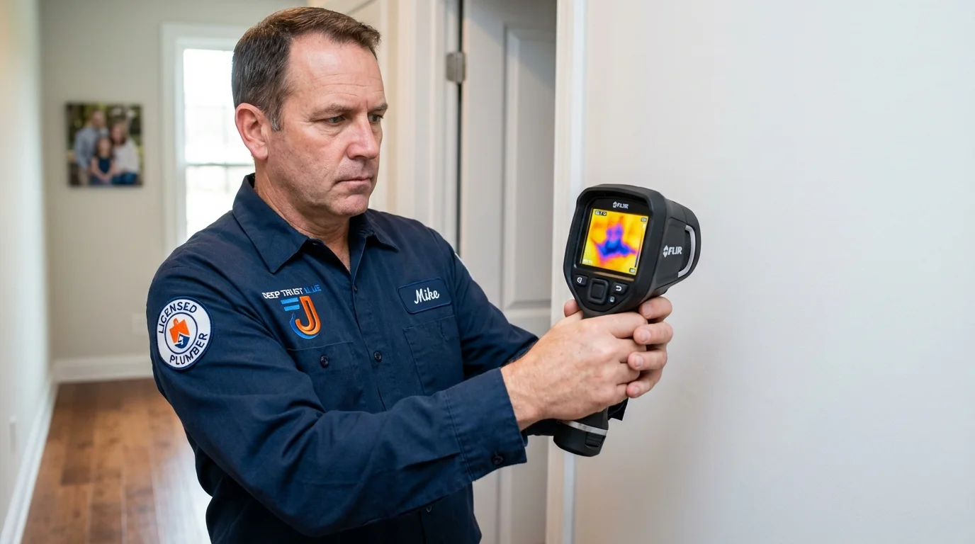 Thermal imaging leak detection by Johns Plumbing LLC in Estherville